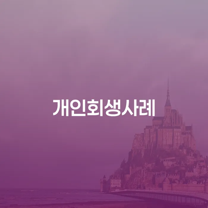 대구개인파산 채무조정제도을 이용하여 조심스럽게