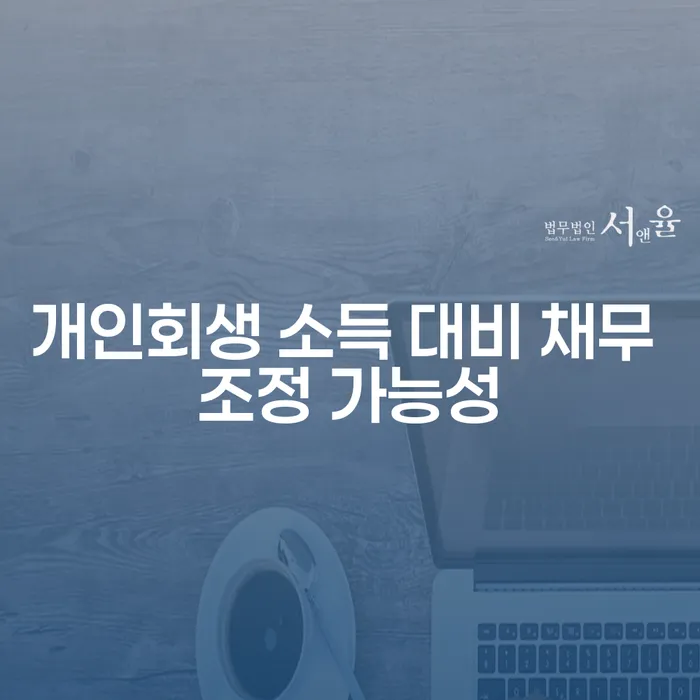 개인회생 소득 대비 채무 조정 가능성이 얼마나 될까요?