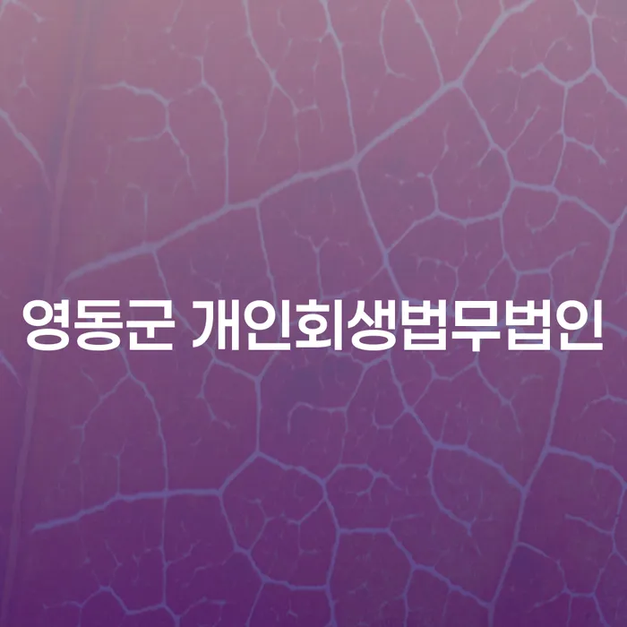 영동군 개인회생법무법인과 포천시 도산전문변호사를 통한 채무 해결 방법은?